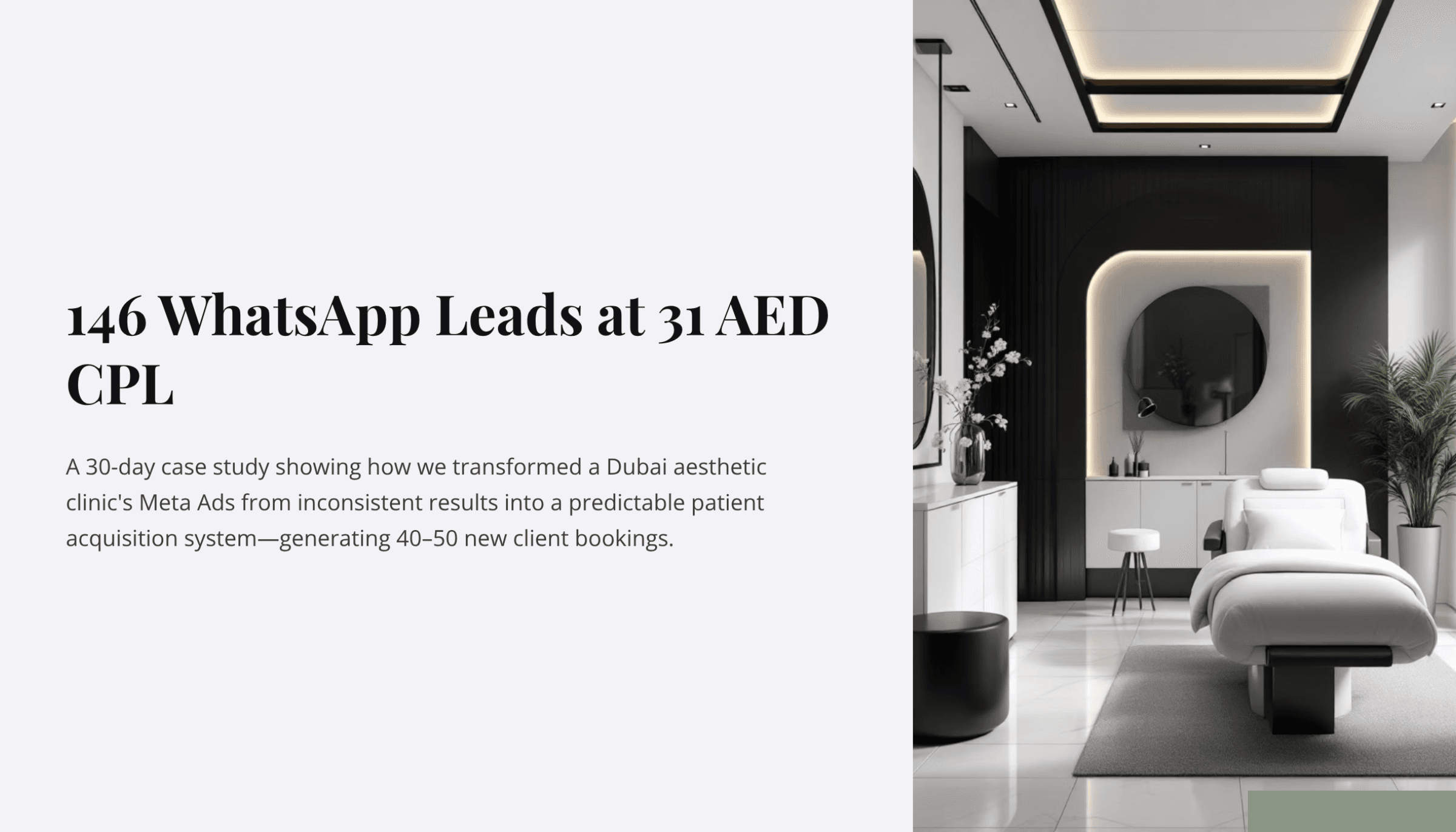 Beauty Aesthetics Case Study Slide 1