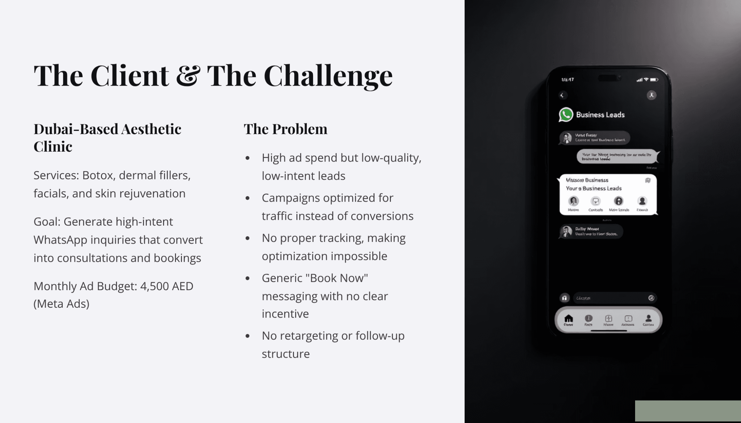 Beauty Aesthetics Case Study Slide 2