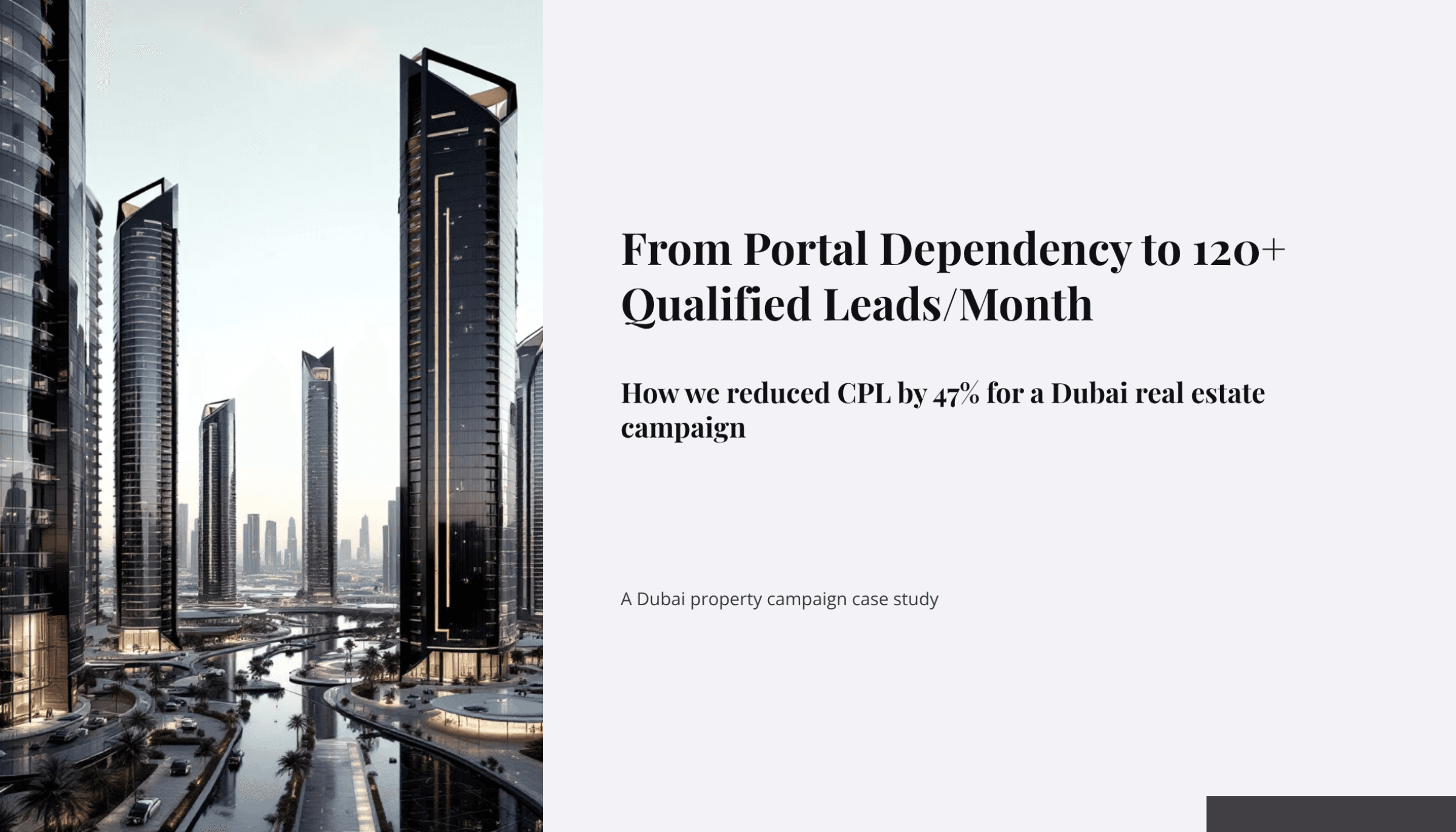 Real Estate Case Study Slide 1